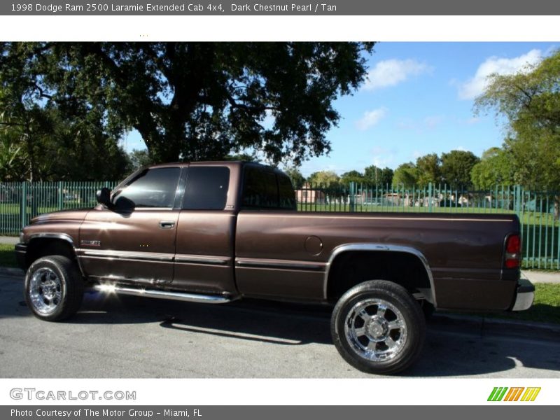 Dark Chestnut Pearl / Tan 1998 Dodge Ram 2500 Laramie Extended Cab 4x4
