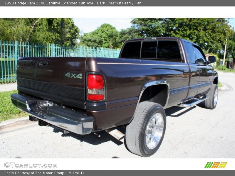 Dark Chestnut Pearl / Tan 1998 Dodge Ram 2500 Laramie Extended Cab 4x4