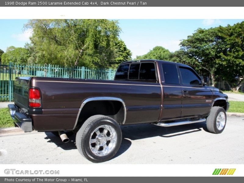 Dark Chestnut Pearl / Tan 1998 Dodge Ram 2500 Laramie Extended Cab 4x4