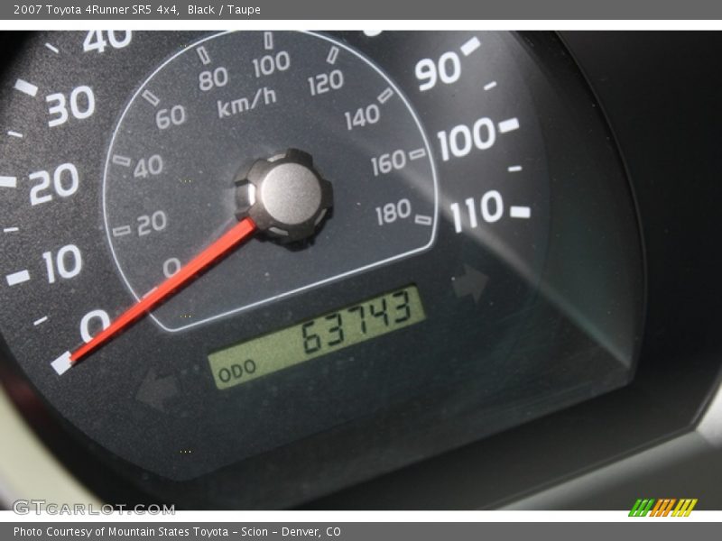 Black / Taupe 2007 Toyota 4Runner SR5 4x4
