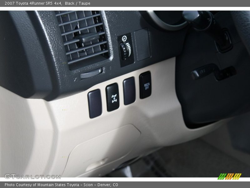 Black / Taupe 2007 Toyota 4Runner SR5 4x4
