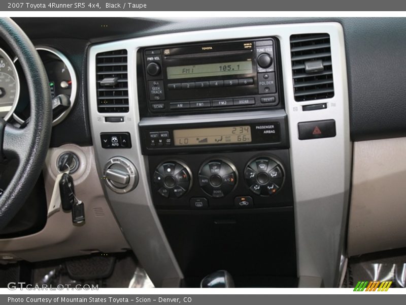 Black / Taupe 2007 Toyota 4Runner SR5 4x4