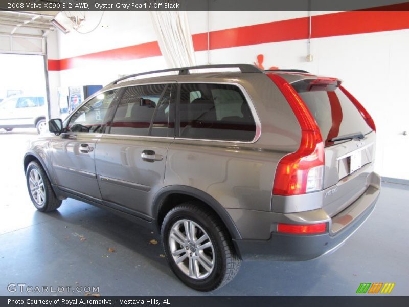 Oyster Gray Pearl / Off Black 2008 Volvo XC90 3.2 AWD