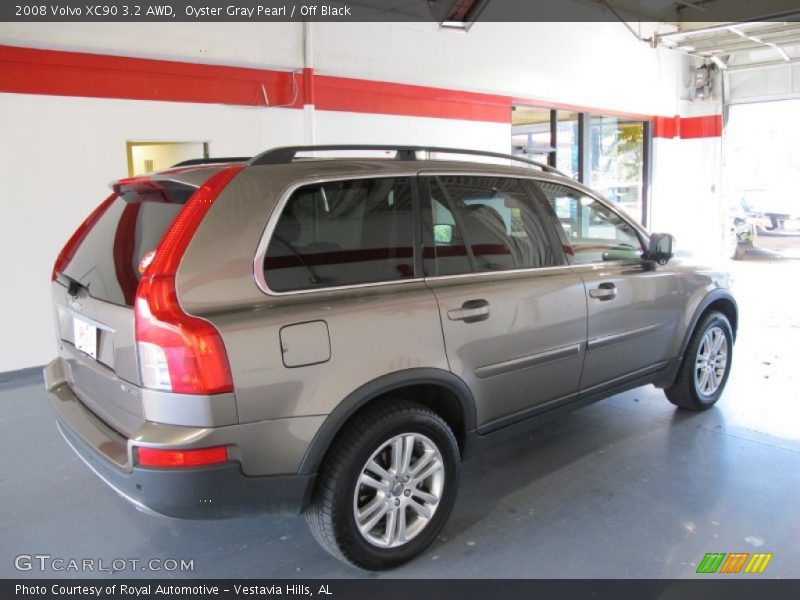 Oyster Gray Pearl / Off Black 2008 Volvo XC90 3.2 AWD