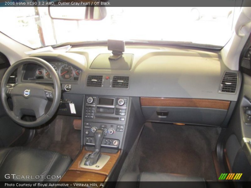 Oyster Gray Pearl / Off Black 2008 Volvo XC90 3.2 AWD