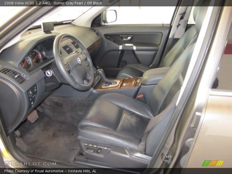 Oyster Gray Pearl / Off Black 2008 Volvo XC90 3.2 AWD