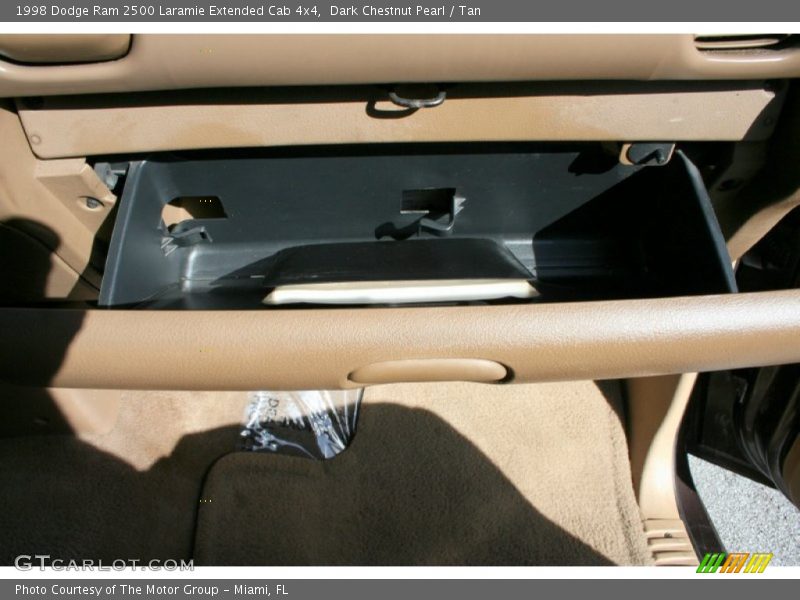 Dark Chestnut Pearl / Tan 1998 Dodge Ram 2500 Laramie Extended Cab 4x4