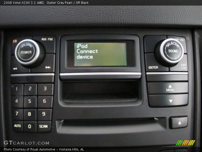 Oyster Gray Pearl / Off Black 2008 Volvo XC90 3.2 AWD