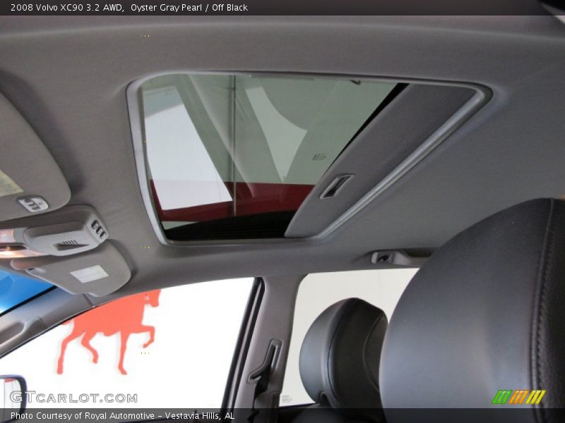 Oyster Gray Pearl / Off Black 2008 Volvo XC90 3.2 AWD