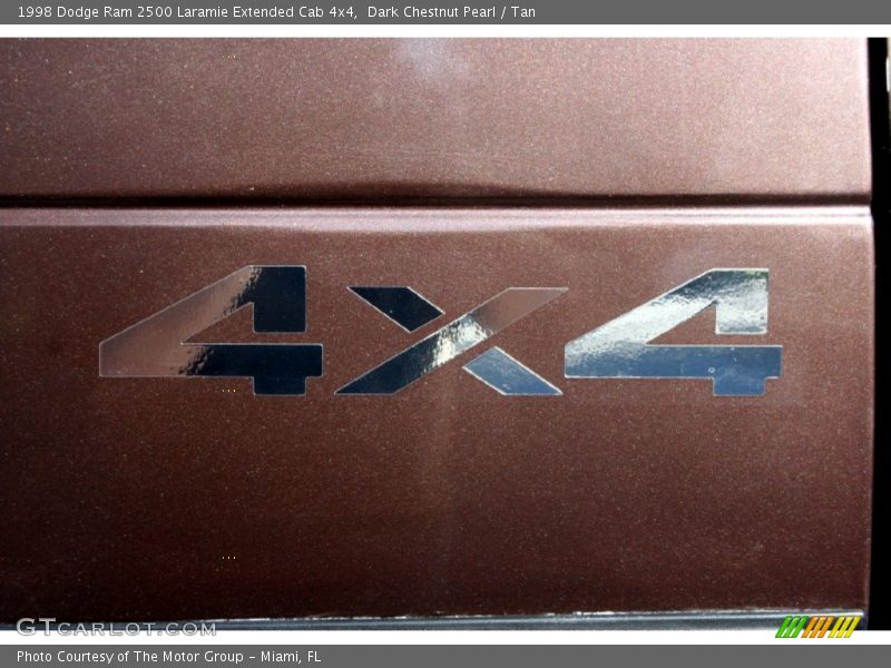 Dark Chestnut Pearl / Tan 1998 Dodge Ram 2500 Laramie Extended Cab 4x4