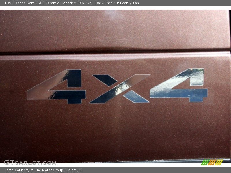 Dark Chestnut Pearl / Tan 1998 Dodge Ram 2500 Laramie Extended Cab 4x4