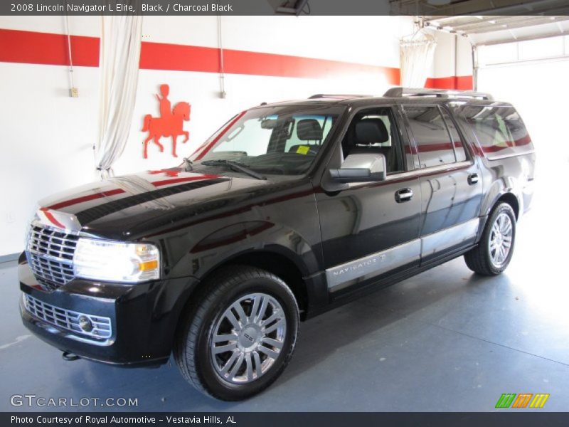 Black / Charcoal Black 2008 Lincoln Navigator L Elite