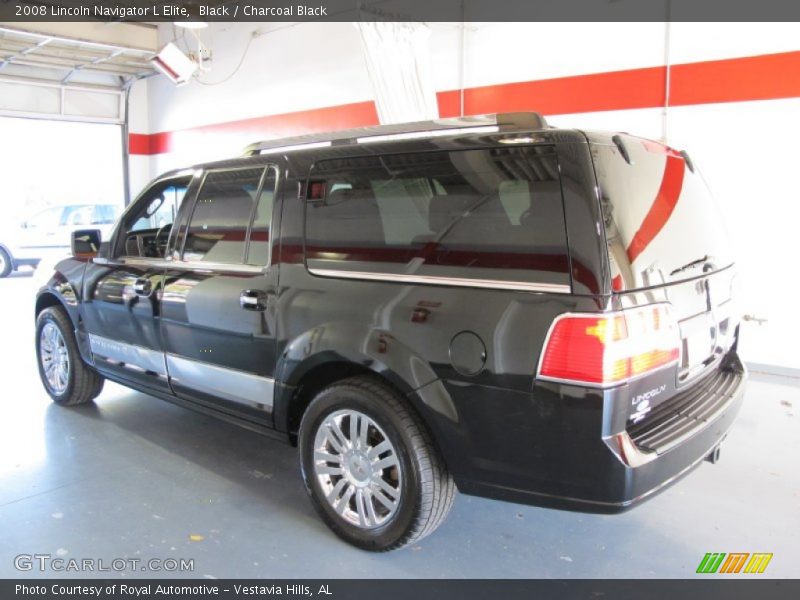Black / Charcoal Black 2008 Lincoln Navigator L Elite