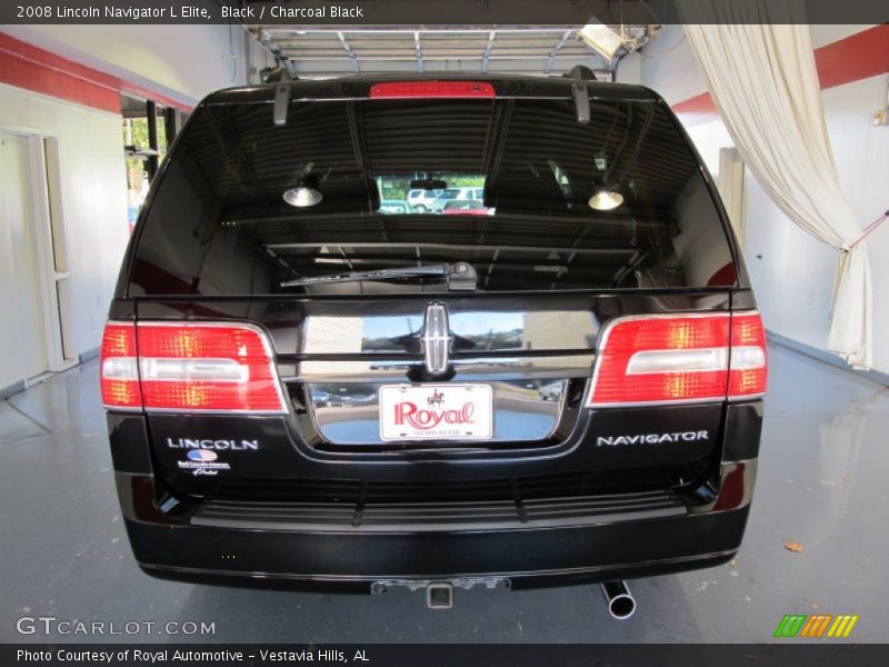 Black / Charcoal Black 2008 Lincoln Navigator L Elite