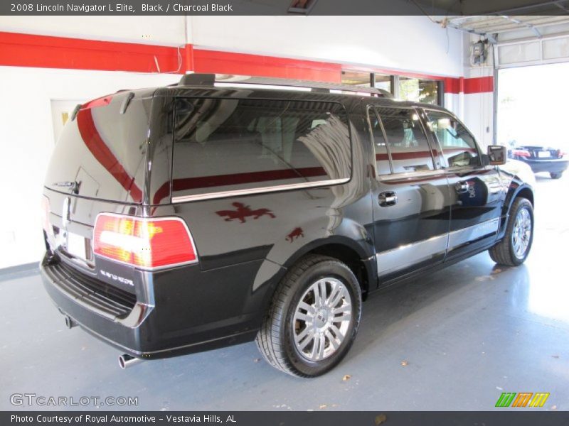 Black / Charcoal Black 2008 Lincoln Navigator L Elite