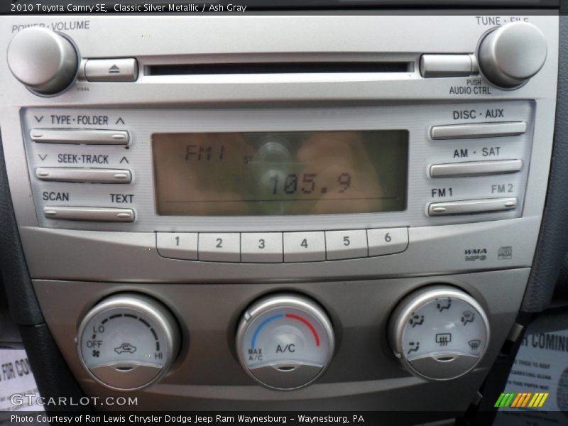 Classic Silver Metallic / Ash Gray 2010 Toyota Camry SE