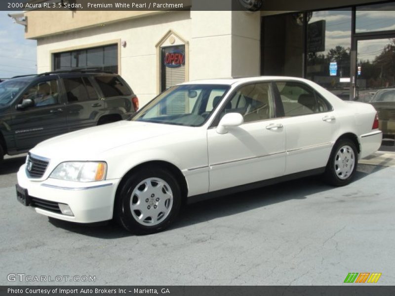 Premium White Pearl / Parchment 2000 Acura RL 3.5 Sedan