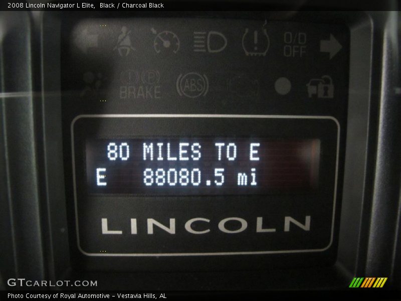 Black / Charcoal Black 2008 Lincoln Navigator L Elite