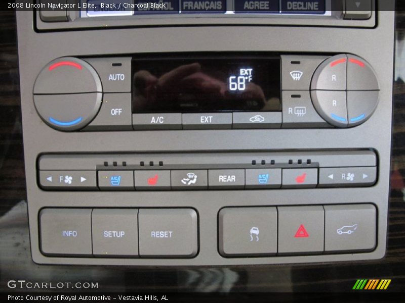 Black / Charcoal Black 2008 Lincoln Navigator L Elite