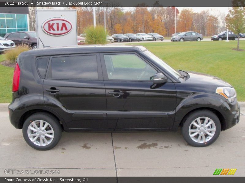 Shadow Black / Black Soul Logo Cloth 2012 Kia Soul +