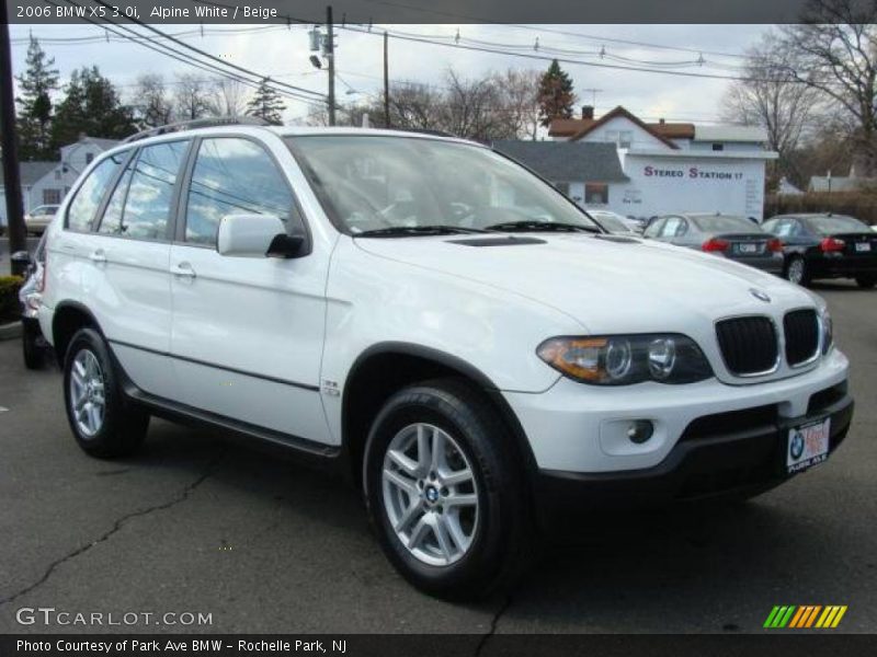Alpine White / Beige 2006 BMW X5 3.0i
