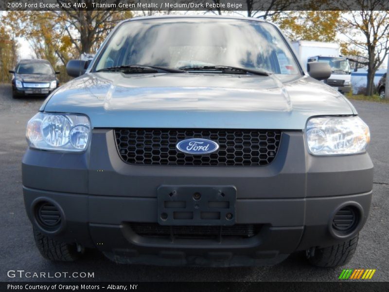 Titanium Green Metallic / Medium/Dark Pebble Beige 2005 Ford Escape XLS 4WD