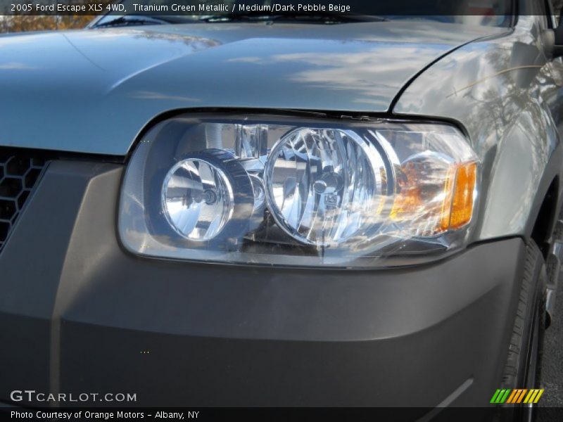 Titanium Green Metallic / Medium/Dark Pebble Beige 2005 Ford Escape XLS 4WD