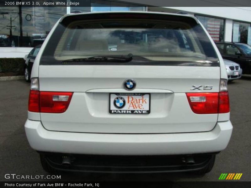 Alpine White / Beige 2006 BMW X5 3.0i