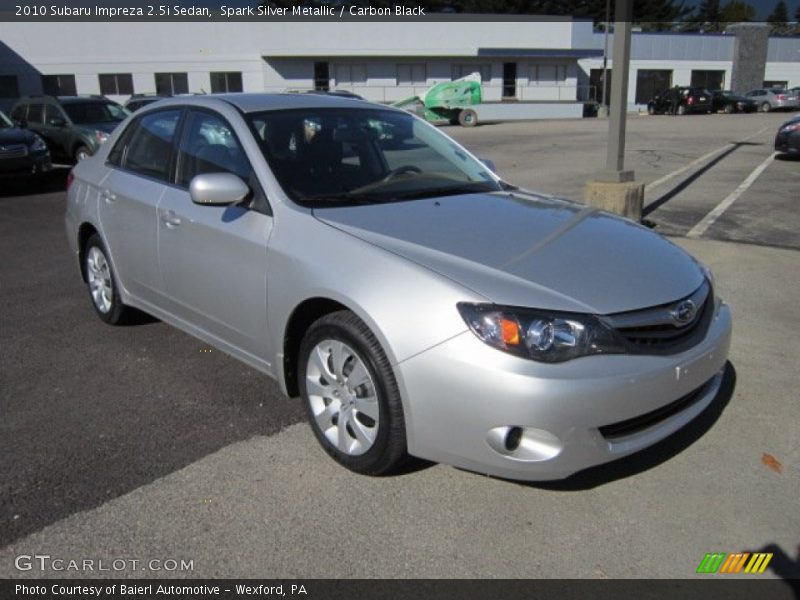 Spark Silver Metallic / Carbon Black 2010 Subaru Impreza 2.5i Sedan