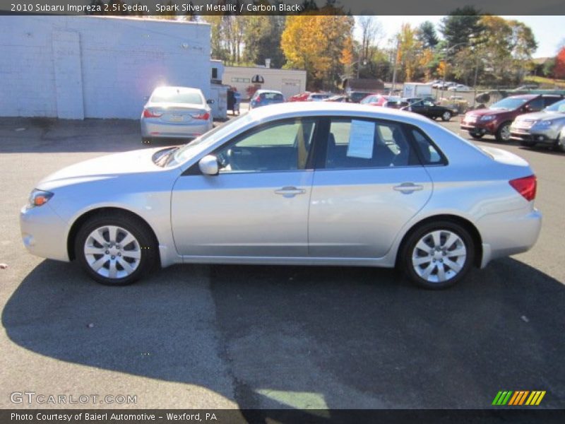 Spark Silver Metallic / Carbon Black 2010 Subaru Impreza 2.5i Sedan