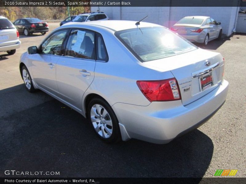 Spark Silver Metallic / Carbon Black 2010 Subaru Impreza 2.5i Sedan
