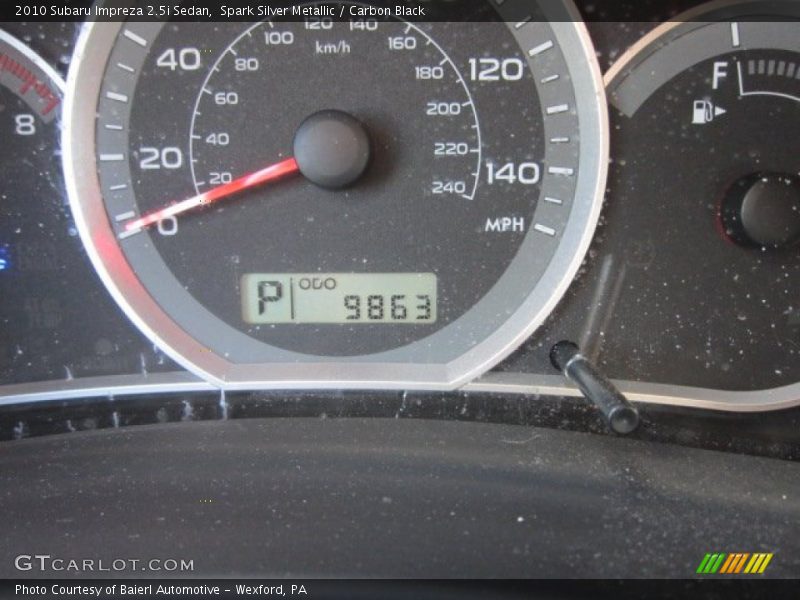 Spark Silver Metallic / Carbon Black 2010 Subaru Impreza 2.5i Sedan