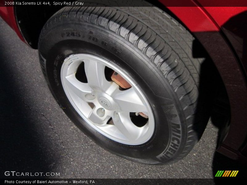 Spicy Red / Gray 2008 Kia Sorento LX 4x4