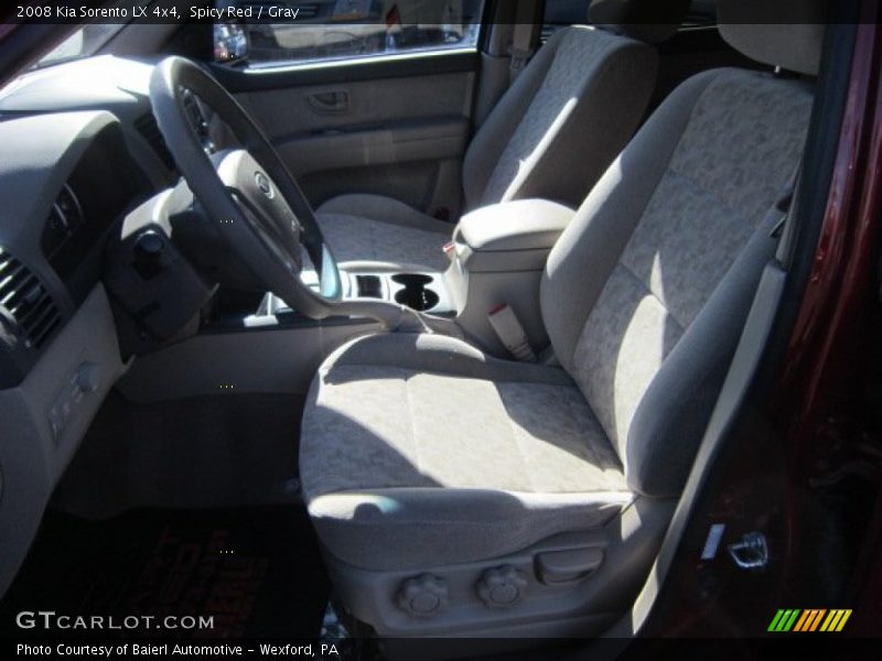 Spicy Red / Gray 2008 Kia Sorento LX 4x4
