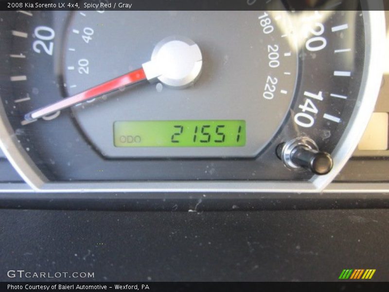Spicy Red / Gray 2008 Kia Sorento LX 4x4