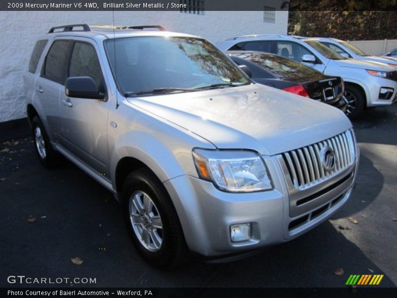 Brilliant Silver Metallic / Stone 2009 Mercury Mariner V6 4WD