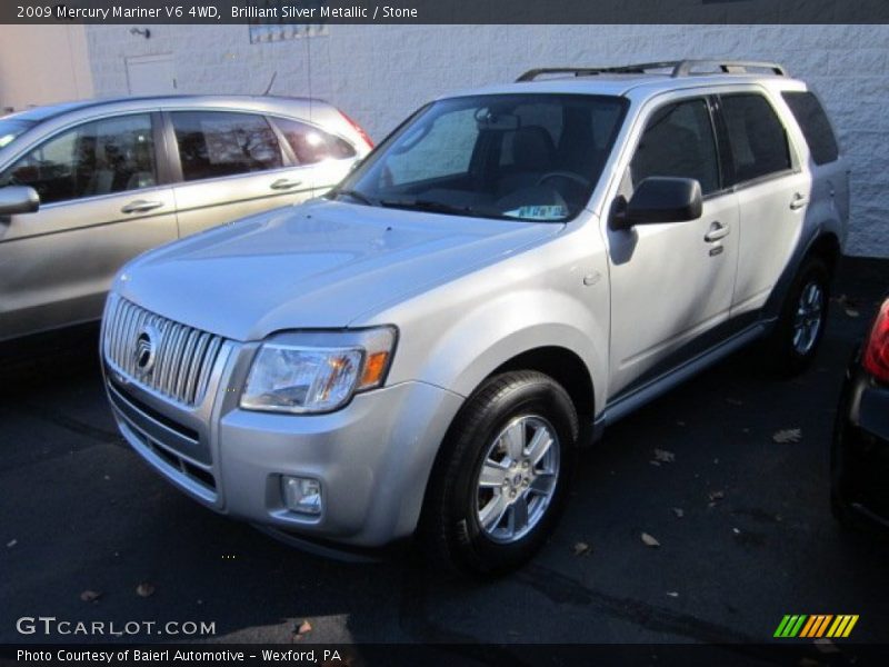 Brilliant Silver Metallic / Stone 2009 Mercury Mariner V6 4WD