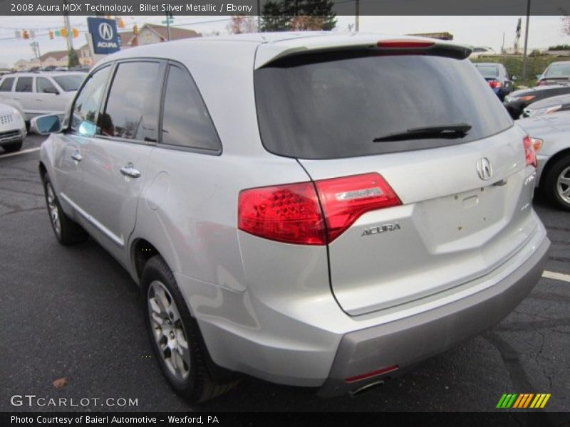 Billet Silver Metallic / Ebony 2008 Acura MDX Technology