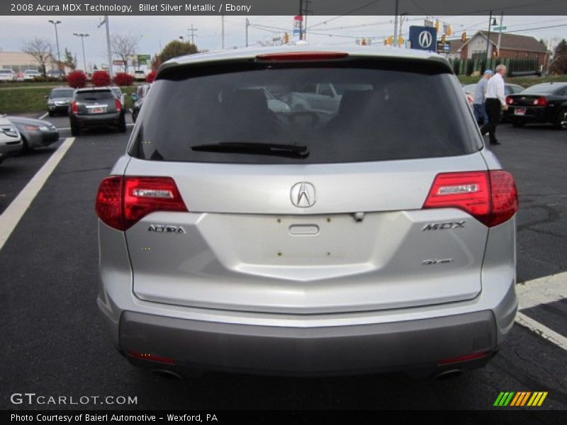 Billet Silver Metallic / Ebony 2008 Acura MDX Technology