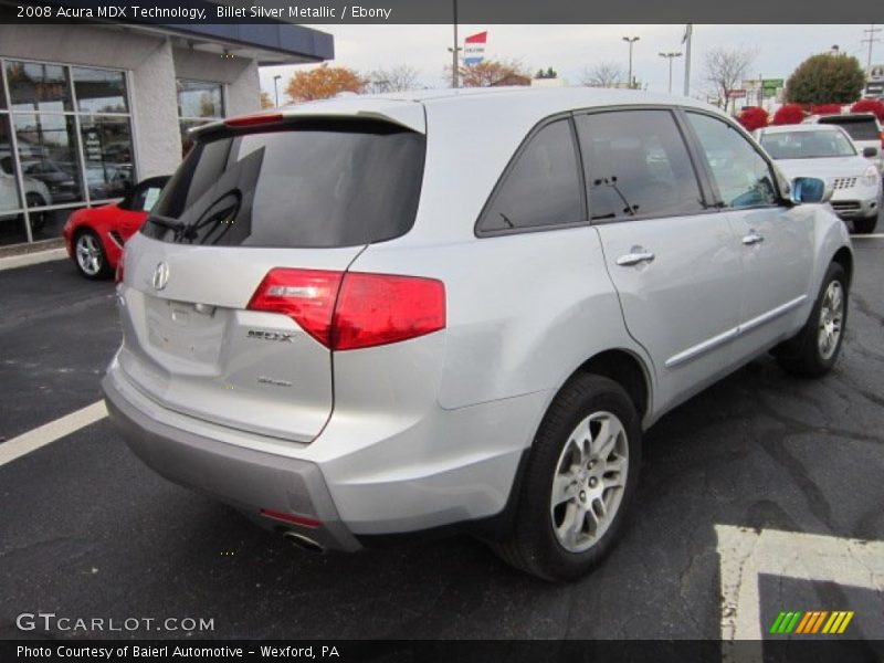 Billet Silver Metallic / Ebony 2008 Acura MDX Technology