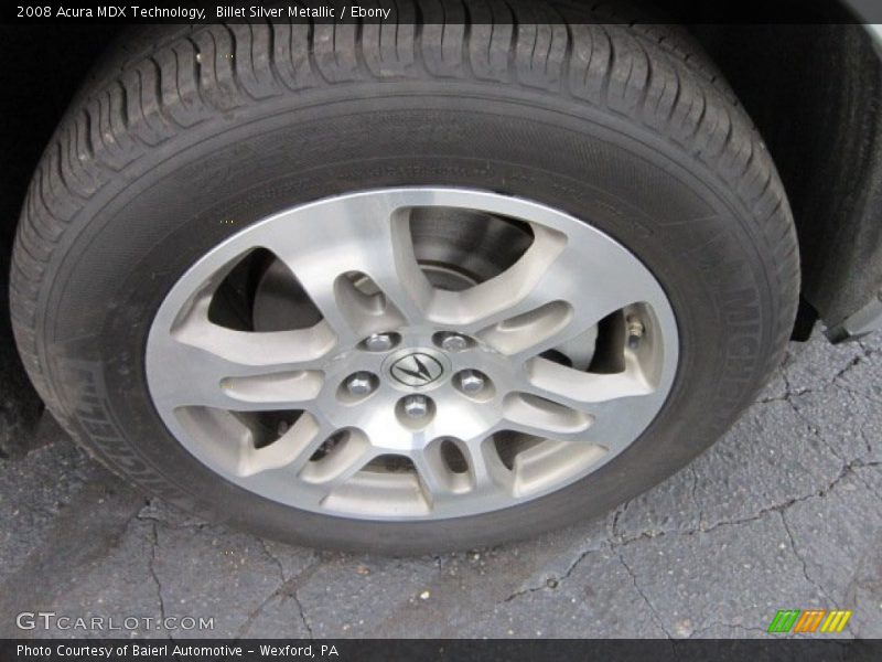 Billet Silver Metallic / Ebony 2008 Acura MDX Technology