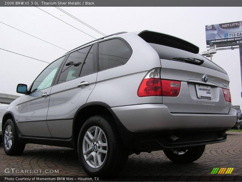Titanium Silver Metallic / Black 2006 BMW X5 3.0i