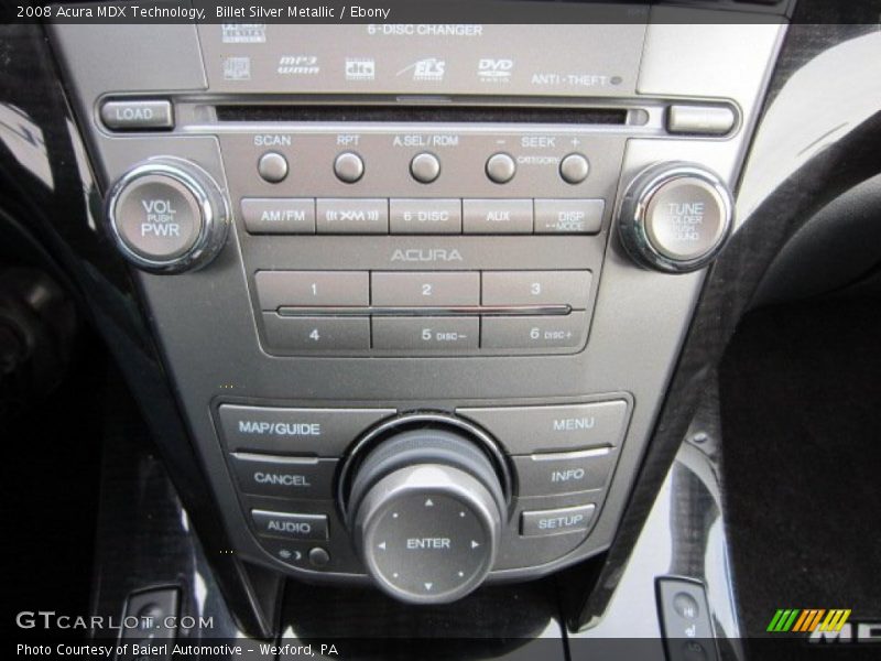 Billet Silver Metallic / Ebony 2008 Acura MDX Technology