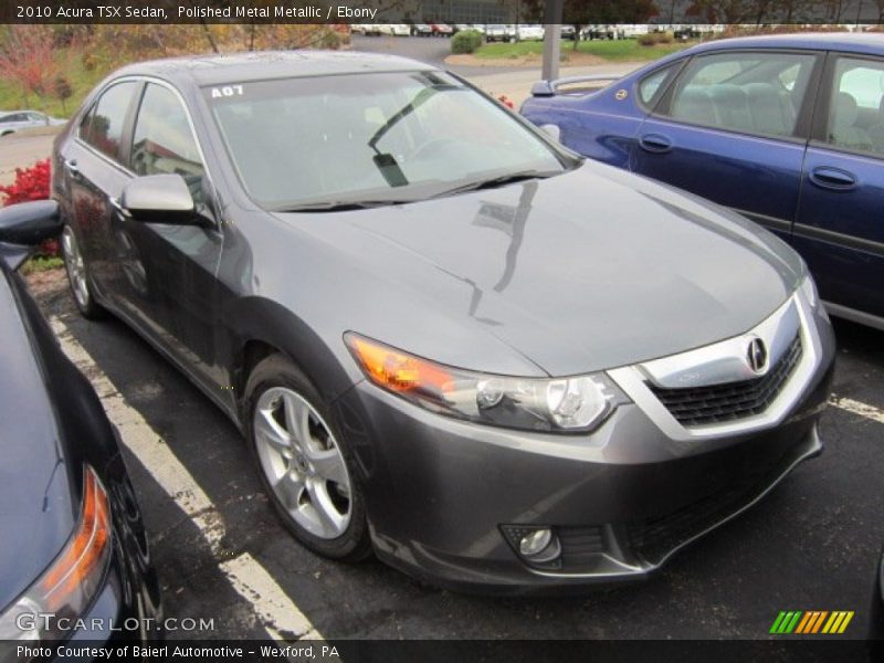 Polished Metal Metallic / Ebony 2010 Acura TSX Sedan