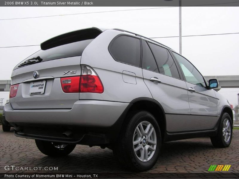 Titanium Silver Metallic / Black 2006 BMW X5 3.0i