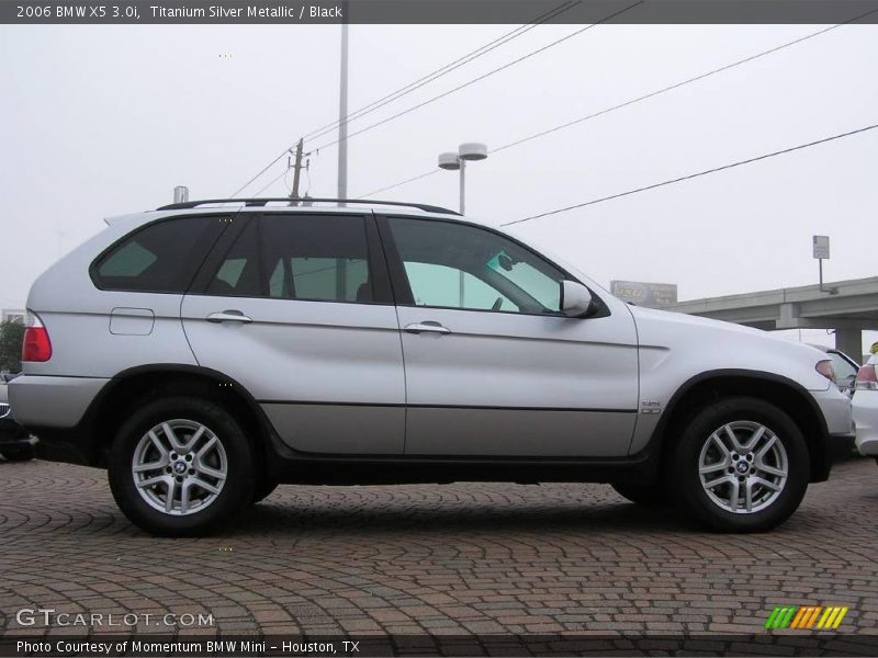 Titanium Silver Metallic / Black 2006 BMW X5 3.0i