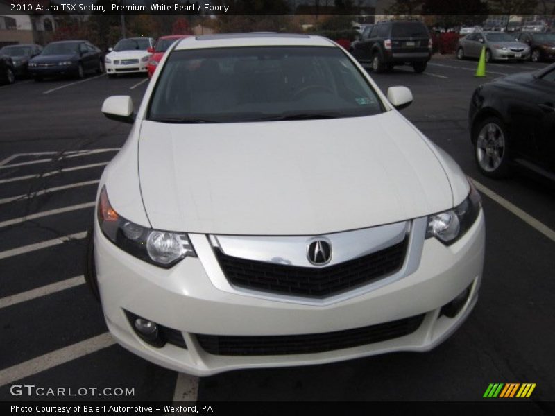 Premium White Pearl / Ebony 2010 Acura TSX Sedan