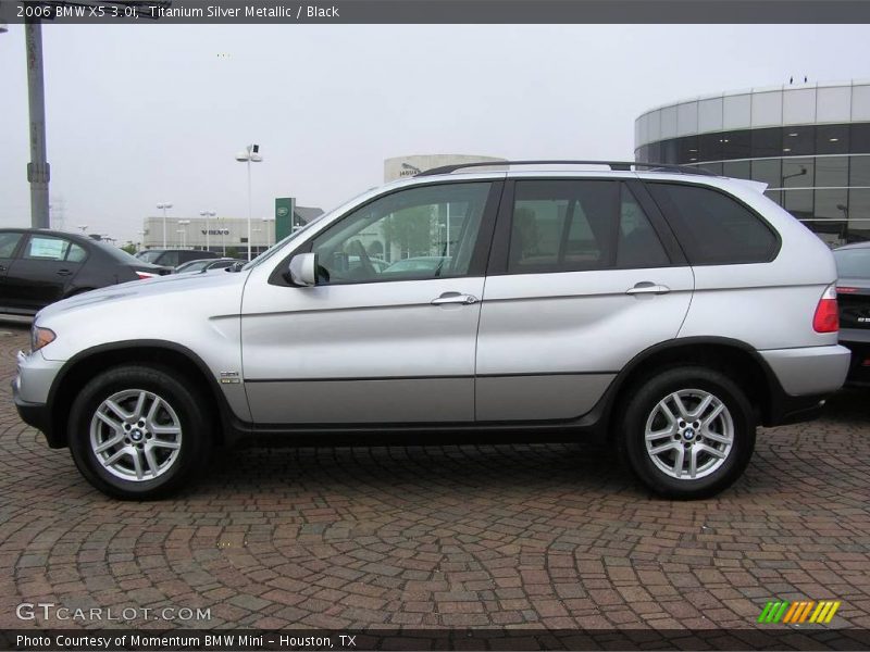 Titanium Silver Metallic / Black 2006 BMW X5 3.0i