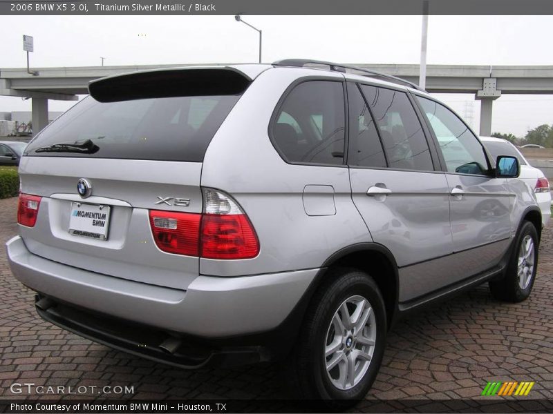 Titanium Silver Metallic / Black 2006 BMW X5 3.0i