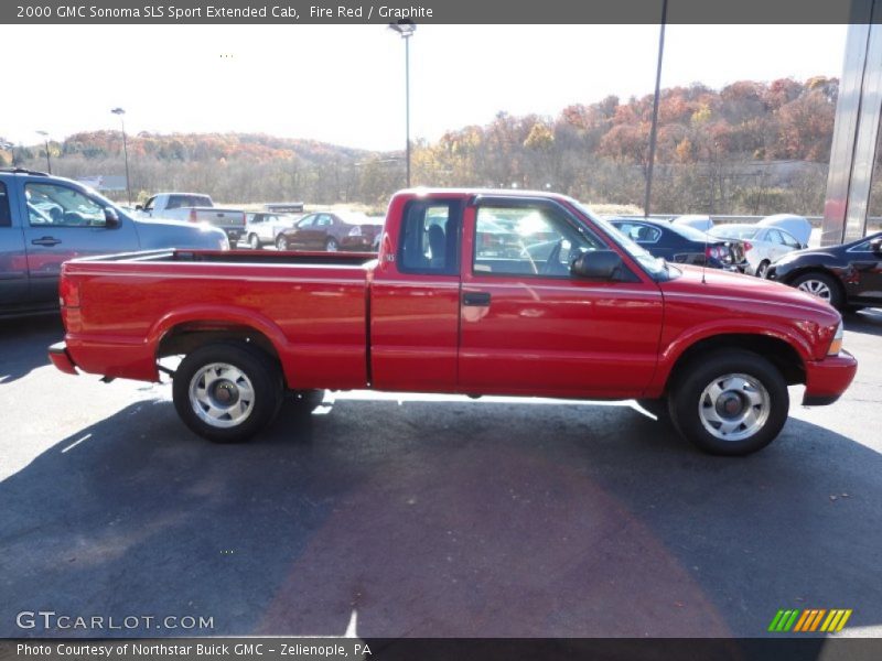 Fire Red / Graphite 2000 GMC Sonoma SLS Sport Extended Cab